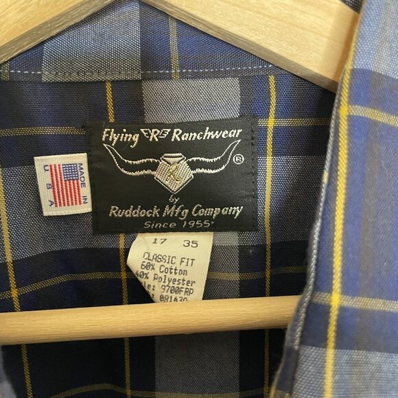 Flying R Ranchwear Western Pearl Snap Shirt Size L-XL (see measurements) - Picture 4 of 6